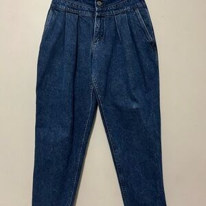 Vintage Lee bareback high waisted baggy mom jeans straight leg size 14 petite